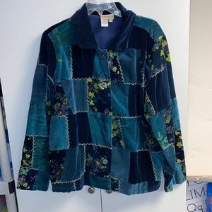 Coldwater Creek velvety lined jacket sz XL